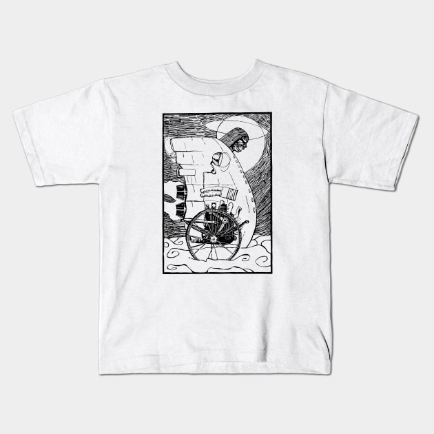 Mechanized angel Kids T-Shirt by StefanAlfonso